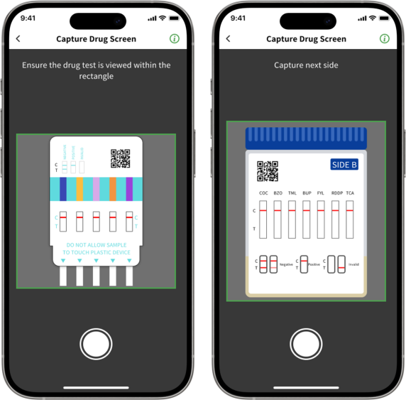 Drug card scanning interface